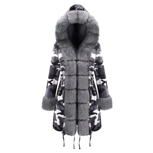Parka de piel ártica con bloques de color – Edición 25