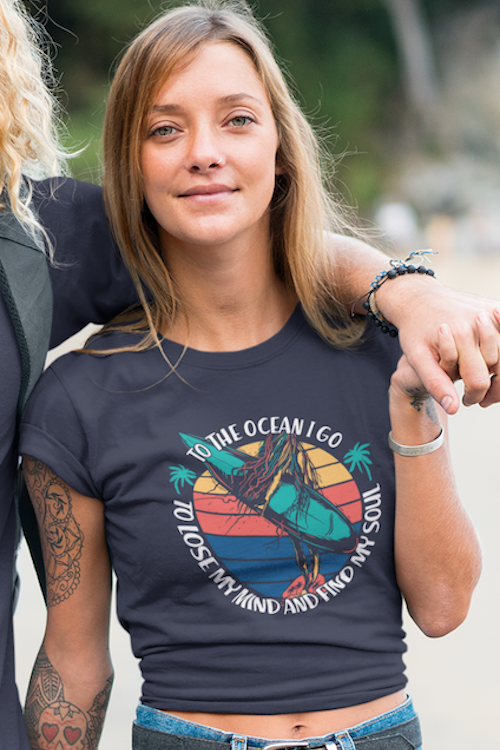 Vintage Surfing Quote T-Shirt