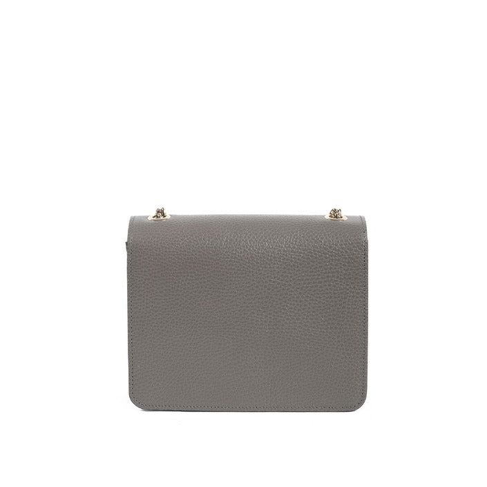 Gucci - Gucci Borsa in Pelle con Catena e Logo Intrecciato Grigio