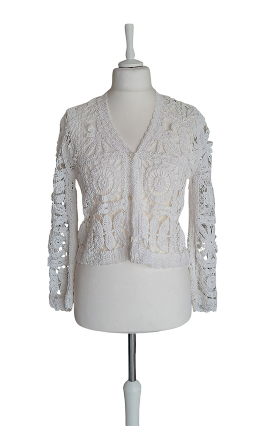 Giacca Filo Sartoria Artigianale Italiana 100% Cotone Bianco T.U