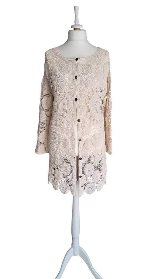 Jot Giacca Filo 100% Cotone Beige TU