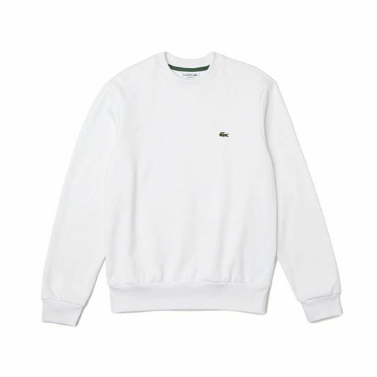 Sudadera de hombre sin capucha Lacoste Blanca Ecológica
