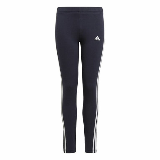 Sports Leggings Adidas Essentials 3 Stripes Navy Blue