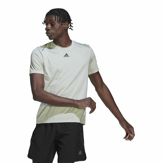 Camiseta de manga corta para hombre Adidas Hiit verde claro