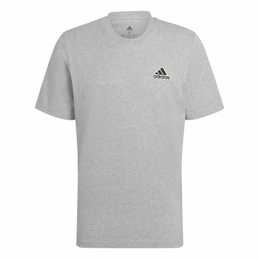 Camiseta de manga corta para hombre Adidas Essentials Feelcomfy gris
