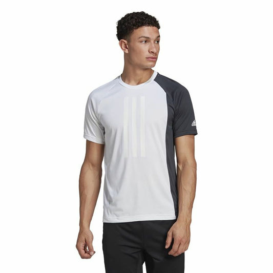 Camiseta de manga corta para hombre Adidas ColourBlock White