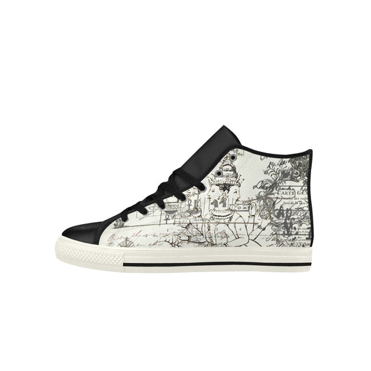 MAPA Y ALGUNAS ILUSTRACIONES Zapatos de cuero de caña alta para hombre