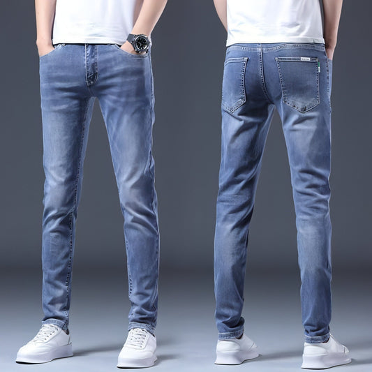 Vaqueros azules de alta gama para hombre de verano