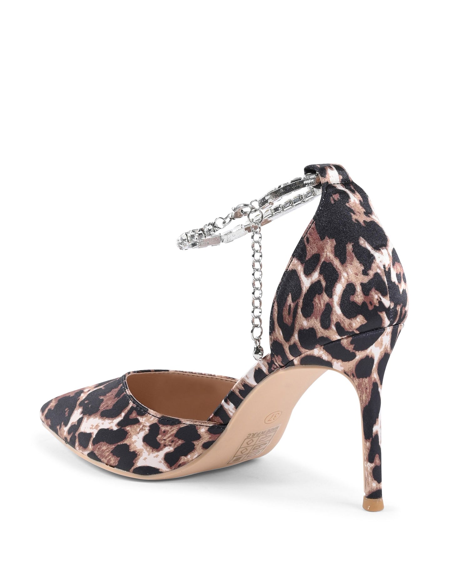19V69 Italia Womens Ankle Strap Pump Leopard F2929 LEOPARDO
