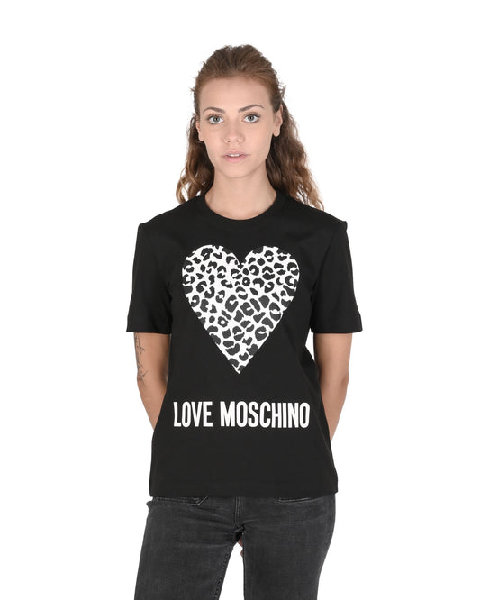 Love Moschino Womens T-Shirt W 4 H06 27 M 3876 C74 BLACK