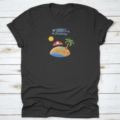 Summer Vacation On Beach Concept For Mobile Applications Advertising