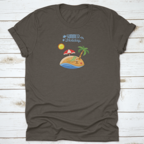 Summer Vacation On Beach Concept For Mobile Applications Advertising