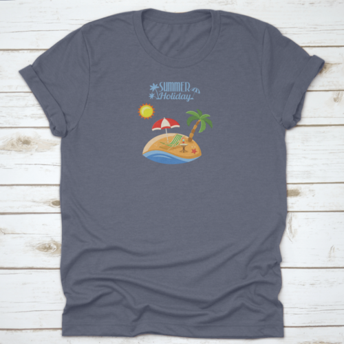 Summer Vacation On Beach Concept For Mobile Applications Advertising