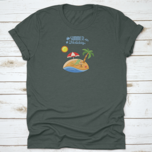 Summer Vacation On Beach Concept For Mobile Applications Advertising
