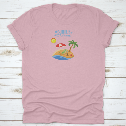 Summer Vacation On Beach Concept For Mobile Applications Advertising