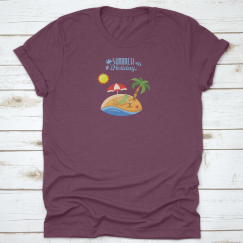 Summer Vacation On Beach Concept For Mobile Applications Advertising