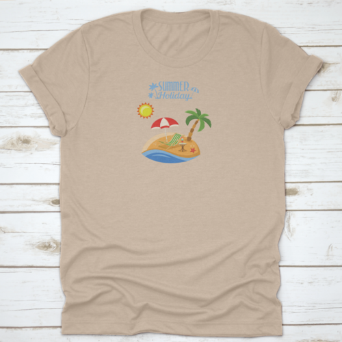 Summer Vacation On Beach Concept For Mobile Applications Advertising