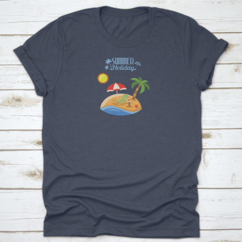 Summer Vacation On Beach Concept For Mobile Applications Advertising