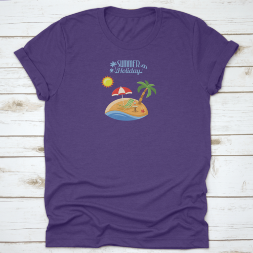 Summer Vacation On Beach Concept For Mobile Applications Advertising