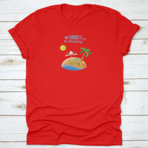Summer Vacation On Beach Concept For Mobile Applications Advertising