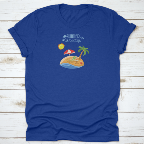 Summer Vacation On Beach Concept For Mobile Applications Advertising
