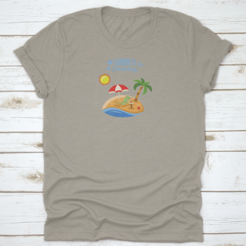 Summer Vacation On Beach Concept For Mobile Applications Advertising