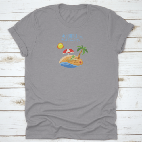 Summer Vacation On Beach Concept For Mobile Applications Advertising