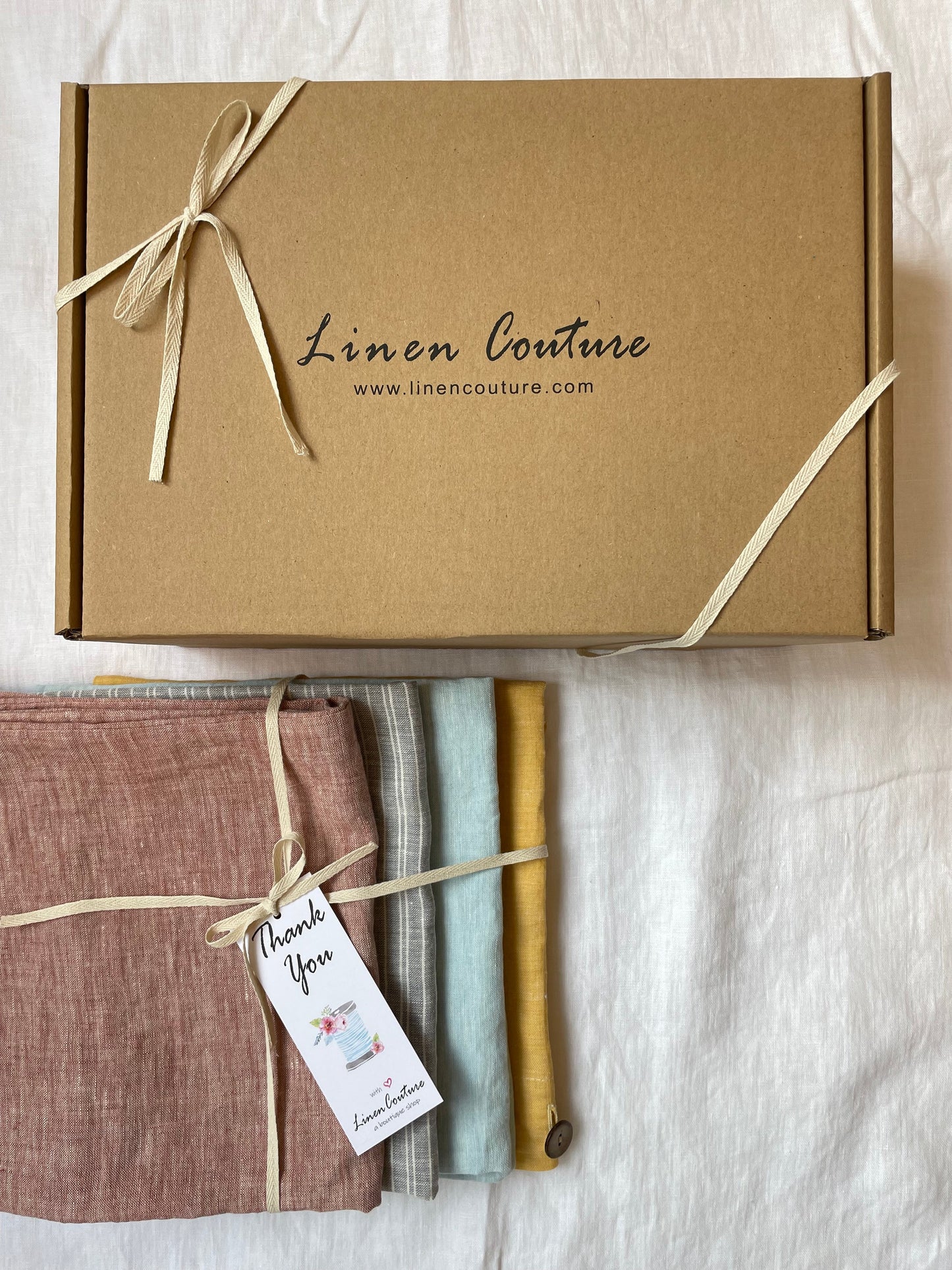 Greyish Mint linen makeup bag