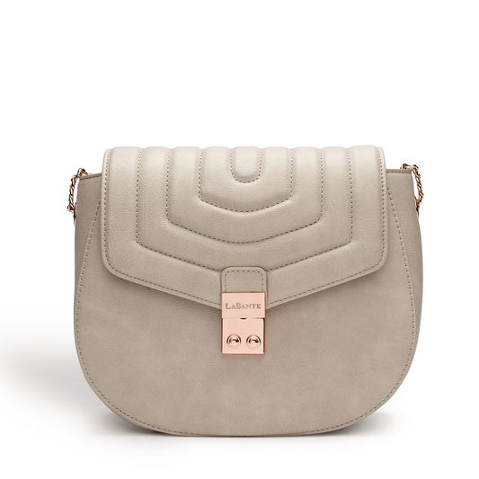 Courtney Grey Quilted Cross-body Bag