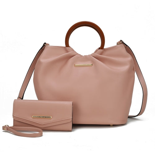Leilani Vegan Leather Tote Bag with Wallet