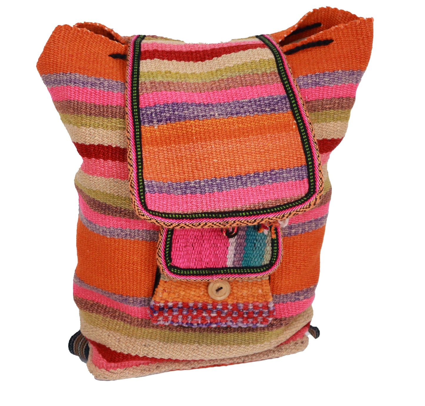Neutros y cítricos, estilo bohemio, doble cierre, mochilas