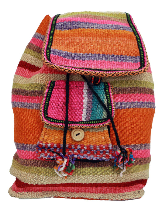 Neutros y cítricos, estilo bohemio, doble cierre, mochilas