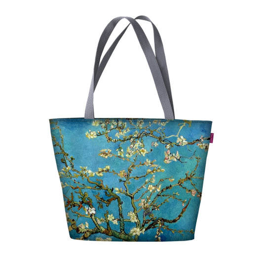 Almond Shoulder Bag In Canvas Holiday Line Bertoni