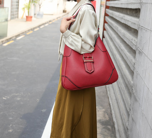Juliette Vegan Leather Women Shoulder Bag with Matching Wallet