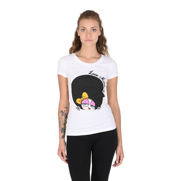 Love Moschino - T-shirt Donna Love Moschino W 4 B19 4Z E 2065 A00 OPTICAL WHITE