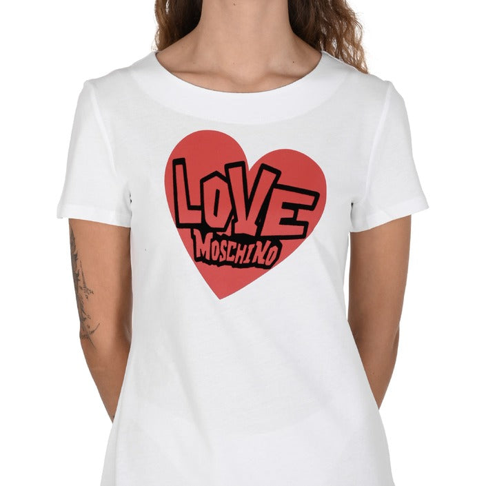 Love Moschino Abito Donna White Cotone