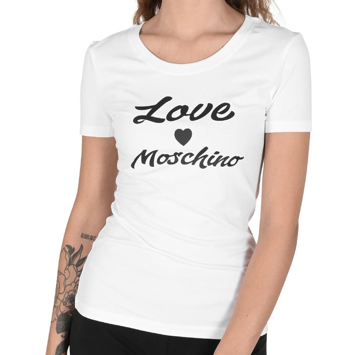 Love Moschino - T-shirt Donna Love Moschino W 4 H19 28 E 1951 A00 OPTICAL WHITE