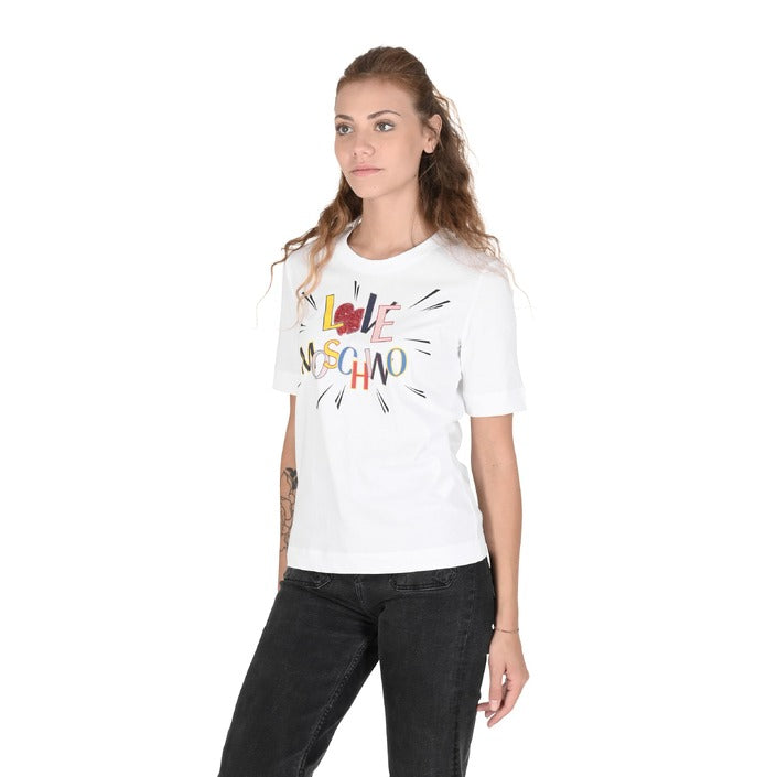 Love Moschino - T-shirt Donna Love Moschino W 4 F15 3E M 3876 A00 OPTICAL WHITE