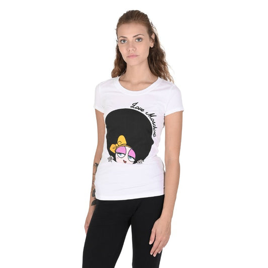 Love Moschino - T-shirt Donna Love Moschino W 4 B19 4Z E 2065 A00 OPTICAL WHITE