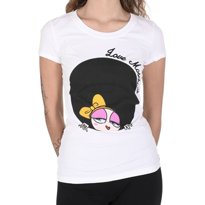 Love Moschino - T-shirt Donna Love Moschino W 4 B19 4Z E 2065 A00 OPTICAL WHITE